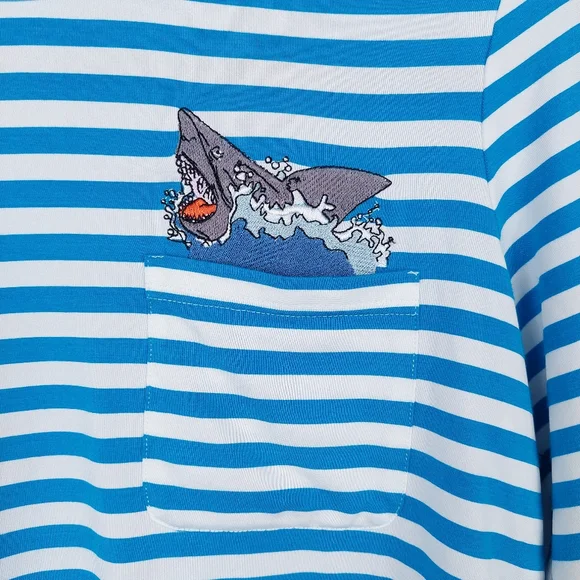 Joanie Striped Shark Top Size Small - Picture 3 of 14